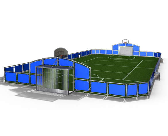 Exemple de pista esportiva multiusos