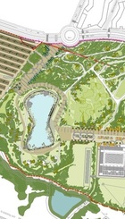 Mapa de la Anella Mediterranea con el Parc de la Coma de Bonavista